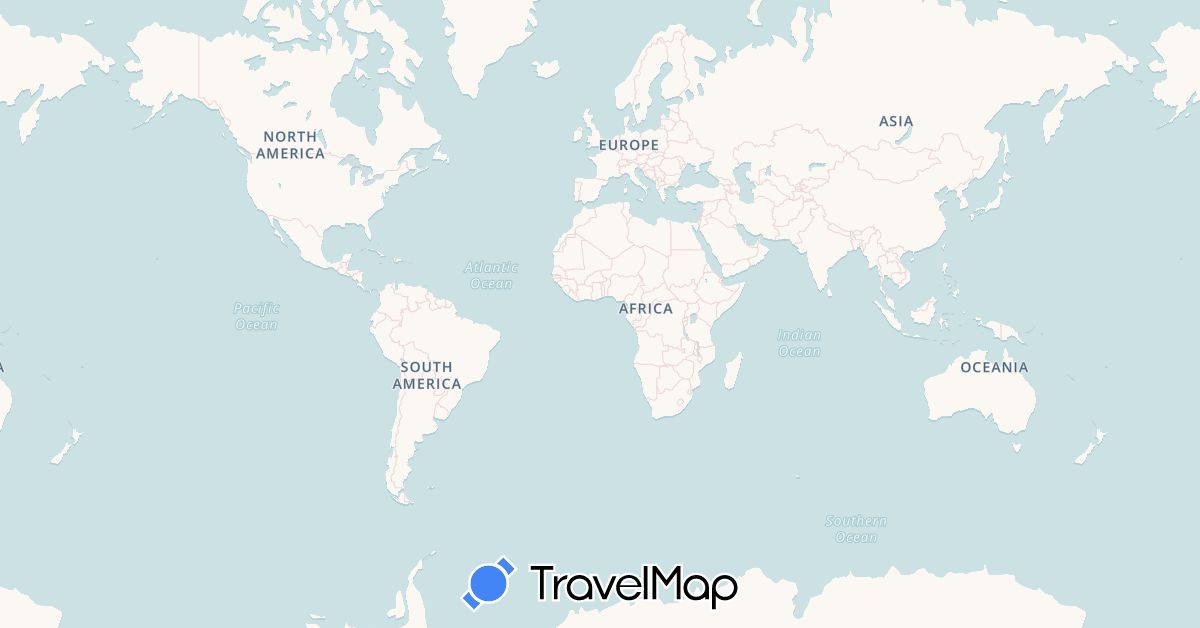 TravelMap itinerary: driving, plane in Costa Rica, Guatemala, Honduras, Mexico, Panama, El Salvador (North America)